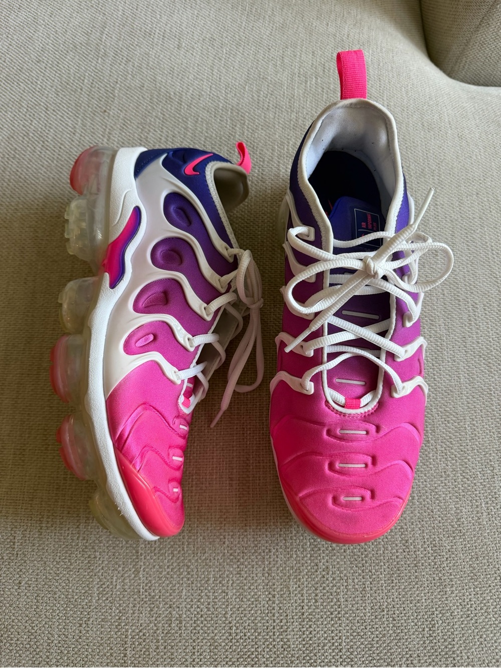 Nike Air VaporMax plus purple gradient sneakers